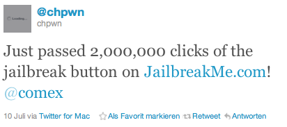 JailbreakMe 3.0 über 2.000.000 mal benutzt!
