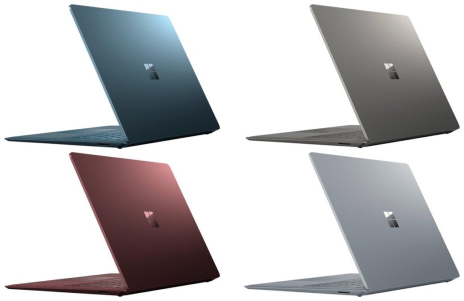 Novos “Surface Laptop” da Microsoft com Core i7 chegara ao mercado em várias cores