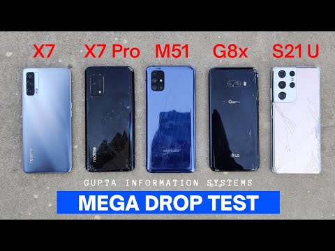Drop Test - Galaxy S21 Ultra | realme X7 Pro &amp; X7 | LG G8x | Samsung Galaxy M51