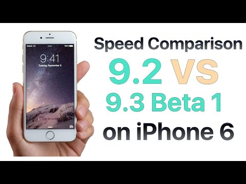 iPhone 6 iOS 9.2 vs iOS 9.3 Beta 1 Build 13E5181d Speed Comparison