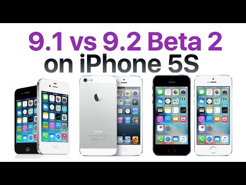 iPhone 5S iOS 9.1 vs iOS 9.2 Beta 2 / Public Beta 2 (Build # 13C5060d)