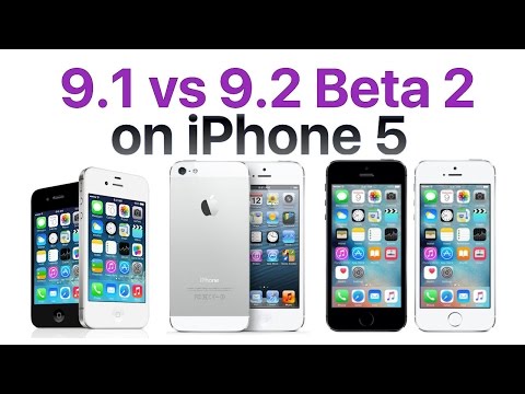iPhone 5 iOS 9.1 vs iOS 9.2 Beta 2 / Public Beta 2 (Build # 13C5060d)
