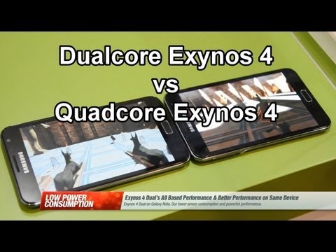 Samsung Exynos 4 and Exynos 5 - Tech demo of the Dualcore and Quadcore CPU
