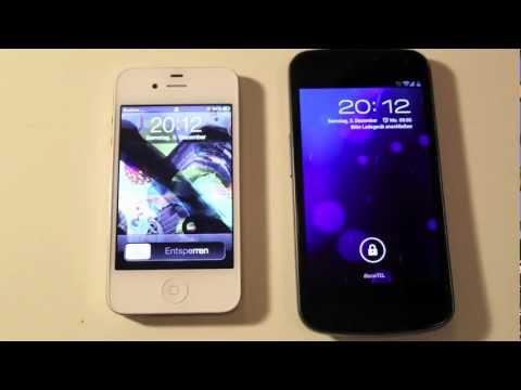 Vergleich: Apple iPhone 4S vs. Samsung Galaxy Nexus (deutsch)